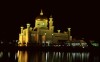 The Amar Ali Saifuddien Mosque at night